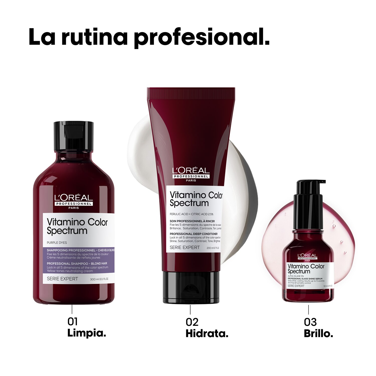 LÓREAL PROFESSIONNEL SE SPECTRUM PURPLE SHAMPOO (SHAMPOO NEUTRALIZADOR PARA CABELLO RUBIO)